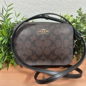 Coach Signature Canvas Mini Camera Bag Crossbody 91677
